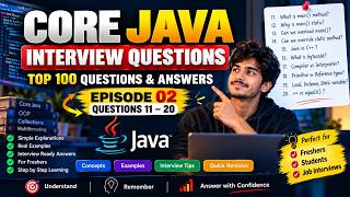 Top 10 Core Java Interview Questions for Freshers | Java Interview Preparation | Part 2