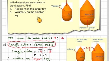 Finding a volume given the area ratio using similarity
