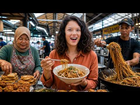 What can you eat in Malaysia for €1? 🇲🇾 (Kuching, Borneo)