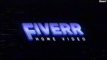 Create an 80s retro vhs cinematic animation intro of your logo, text or brand - Best Logo Animation