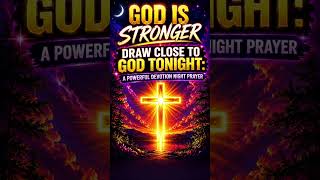Draw Close To God Tonight: A Powerful Devotion Night Prayer: #NightPrayer #GodIsStronger #Amen.