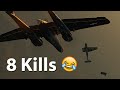 8 Kills in the P-61 Black Widow (War Thunder RB)