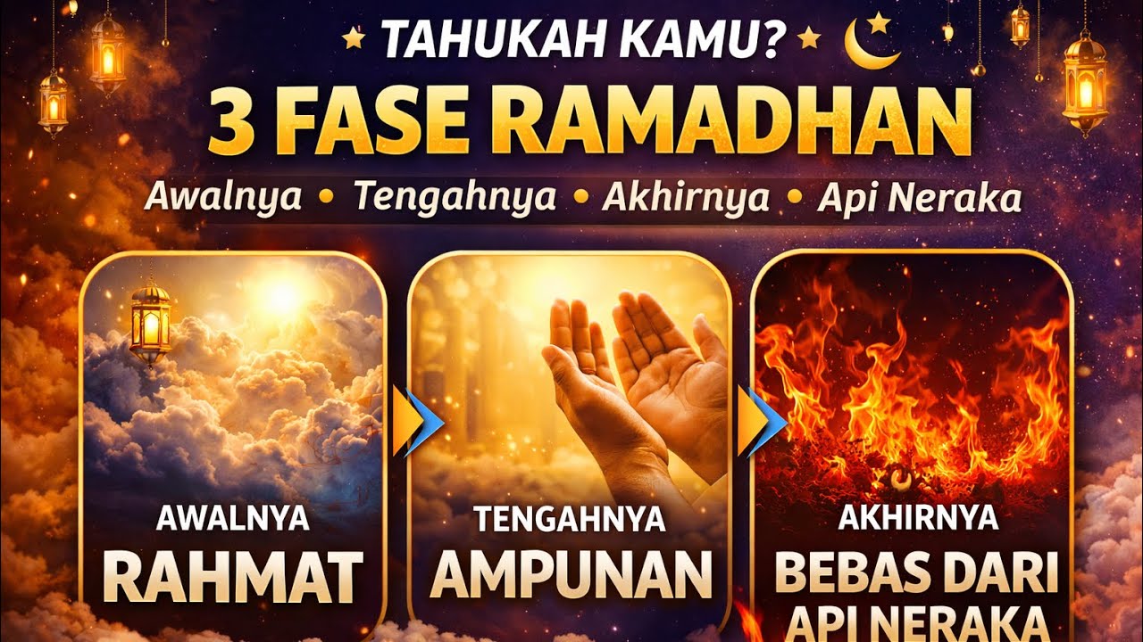 Rmh Api 3 Fase Ramadhan: Awalnya Rahmat, Tengahnya Ampunan, Akhirnya Bebas dari ...