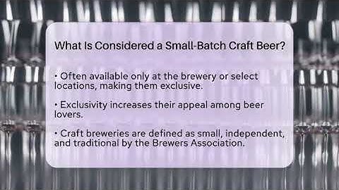What Is Considered a Small-Batch Craft Beer? | The Pint Guy