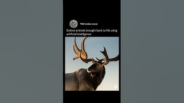 "Extinct Animals Brought Back to Life with AI! 🔥"