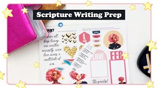 Scripture Writing Plan - Prep for February