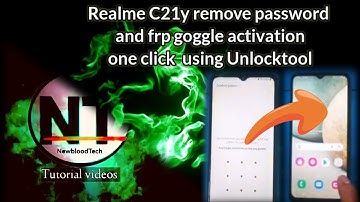 Realme C21Y remove password/bypass frp,one click by unlocktool 100%working@newbloodtech
