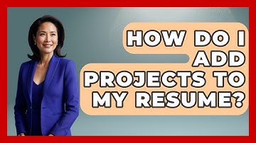 How Do I Add Projects To My Resume? - Job Success Network