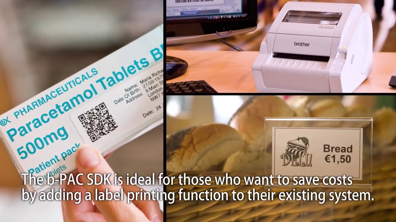 Label Printer Solutions With Brother Software Development Kits B Pac Sdk Youtube