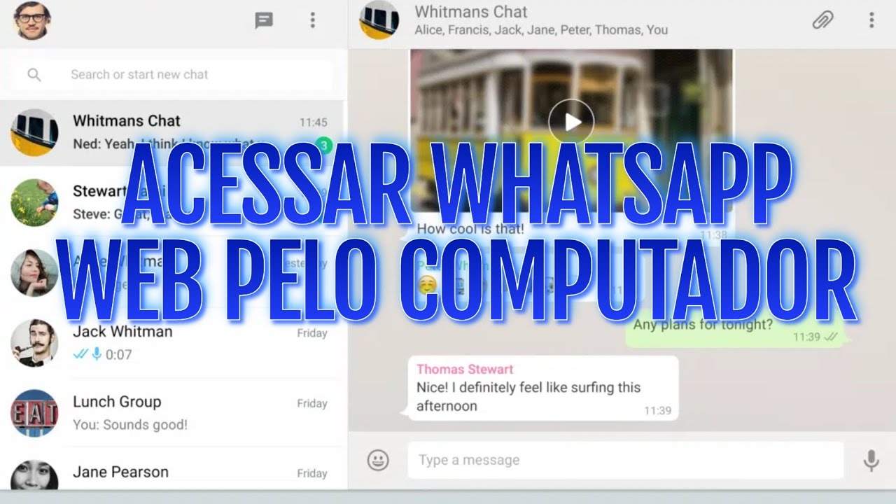 ACESSAR O WHATSAPP WEB NO COMPUTADOR - PASSO A PASSO! - YouTube