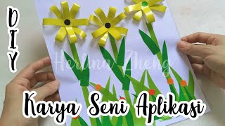 Yuk, Bikin Karya Aplikasi Seni Motif Bunga Matahari dari Kertas Origami