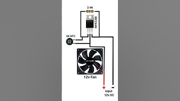 Fan automatic on & off temperature sensor circuit #automatic