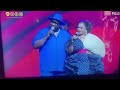 Seyi Sodimu and Shaffy Bello performing love me Jeje at the AMVCA.