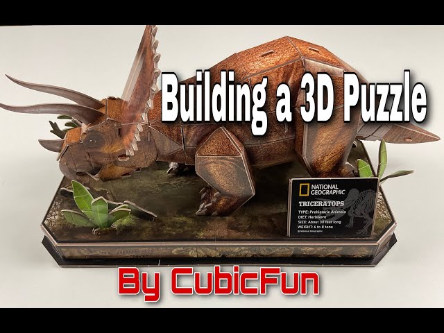Puzzle 3D Dinosaures en carton à construire Avenue Mandarine