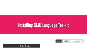 Installing CMU Language Toolkit