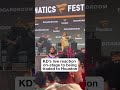 The crowd let KD know IMMEDIATELY #nba