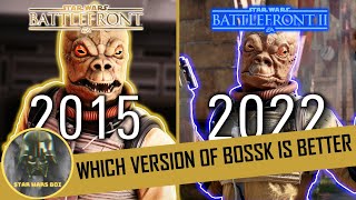 Bossk (Battlefront 2015) Vs Bossk (Battlefront 2) - Which Hero is Better