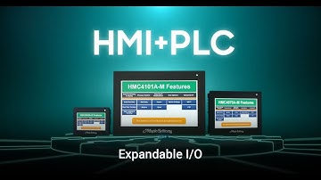 HMI+PLC with expandable I/O