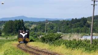 【4k】2019/6/2(Sun)　津軽鉄道　工臨　西岳　下岩崎　停止