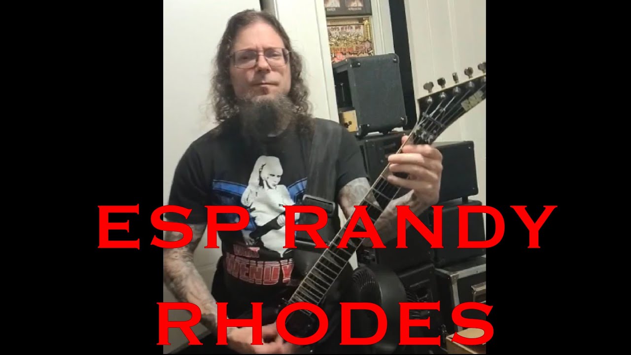 Esp Randy Rhodes Sammy Shows and Plays his New ESP Randy Rhodes - YouTube