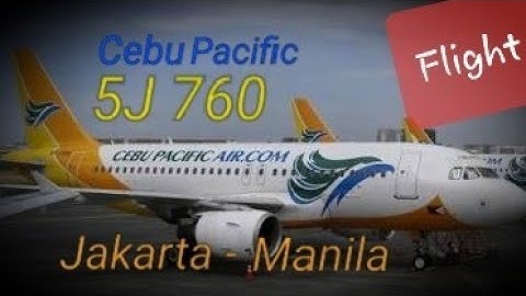 Cebu Pacific Jakarta - Manila 5J 760 | Airbus A320 Economy Class Flight Report