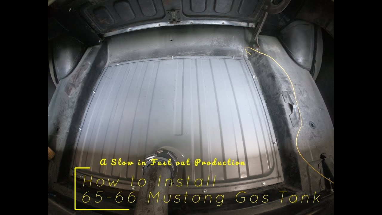 Gas Tank and Fuel Sending Unit Install 1966 Mustang Fastback YouTube