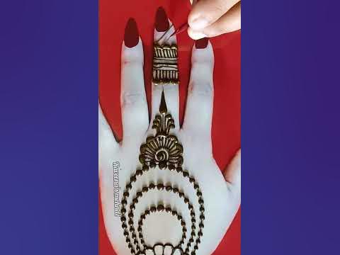 simple mehndi design|| very simple mehndi lagana sikhe|| - YouTube