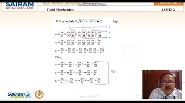 Lecture Video 3 18ME43 Module 2 Fluid Kinematics Yogananda