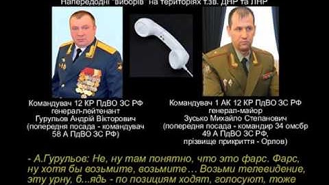 Телефонна розмова генерал-майора ЗС РФ А.Гурульова з генерал-майором М.Зусько