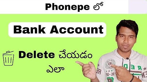 How to remove bank account from phonepe 2024 | How to delete bank account from phonepe