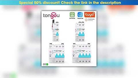 Hands-on TUYA MCB WIFI Metering Circuit Breaker Smart Life Timer Remote Control Automatic Wireless•