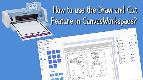 How to use the Draw and Cut Feature in CanvasWorkspace | ScanNcut | SVG Coloring Crayon Holder