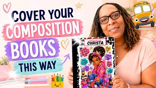 Turn a Plain Composition Book Into a Custom Notebook - Without Bubbles or Wrinkles