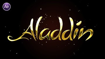 After Effect Logo & Text Animation - Shine & Golden Logo Animation Tutorial