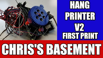 Hang Printer - 3D Printer Build Part 2 Calibrate & First Print - Chris