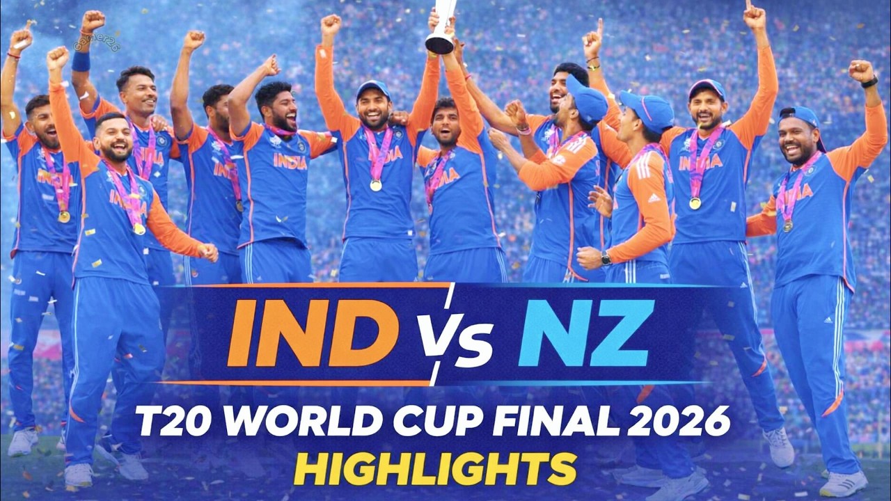 India Vs New Zealand Full Highlights Icc T20 World Cup Final Match 2026 ...