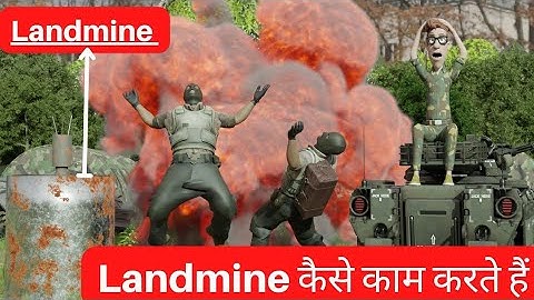 How a LANDMINE Works? | Types of Landmine (3D Animation) Landmine Explained