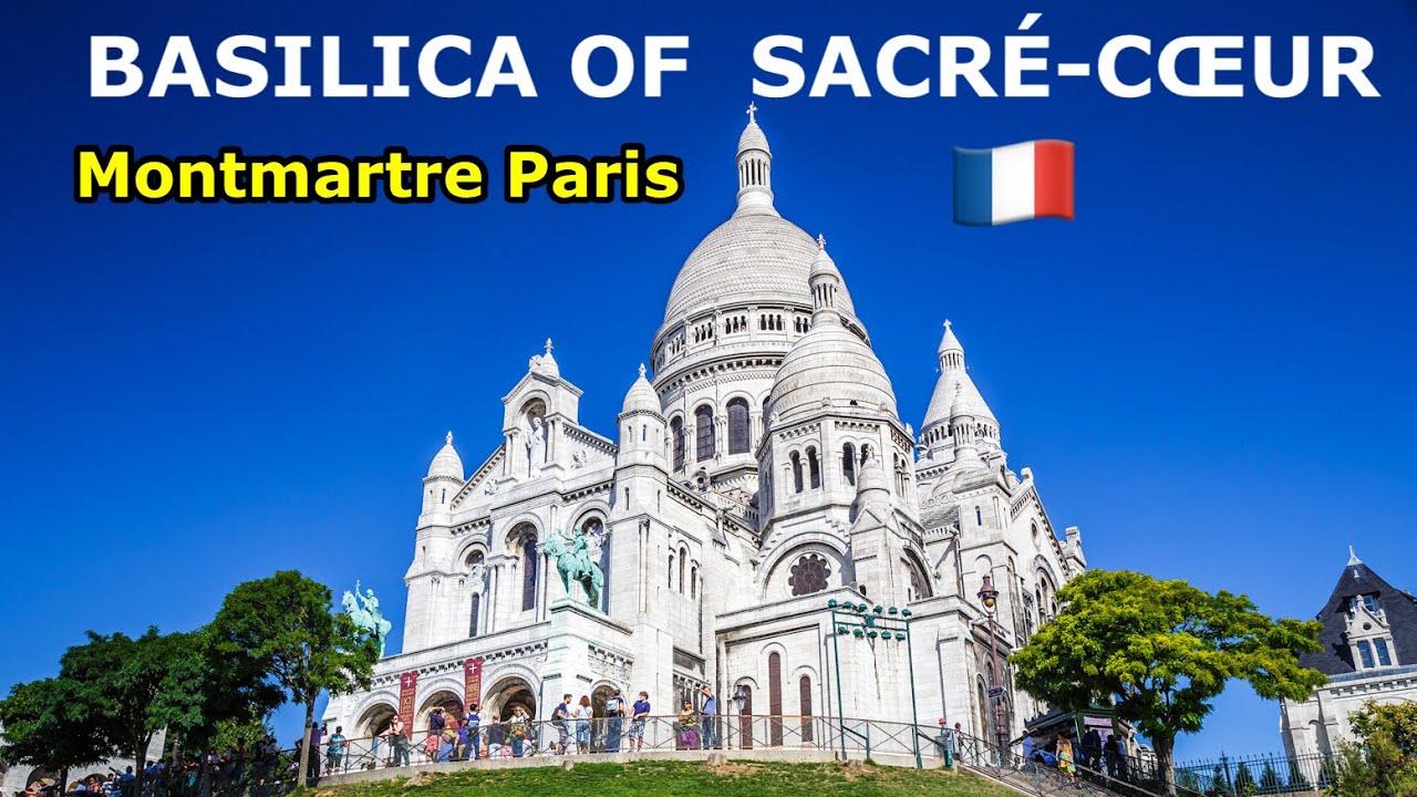 Le Sacre Coeur or Sacred Heart in Montmartre Paris