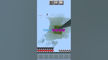 SUPER OP SLIME BLOCK CLUTCH FROM THE HEIGHT LIMIT IN MINECRAFT #shorts  #minecraft  #youtube