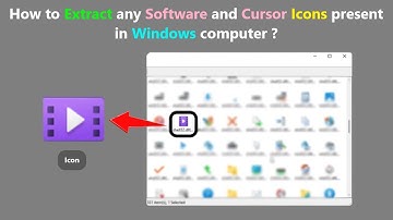 How to Extract any Software and Cursor Icons present in Windows computer ?