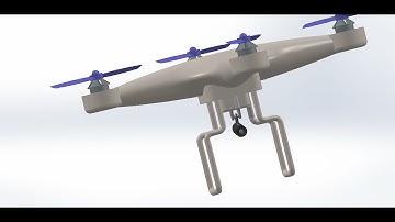 Drone design and animation on SolidWorks