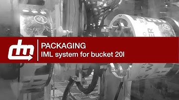 IML system for bucket 20l - Side entry robot - PACKAGING | Dal Maschio SRL