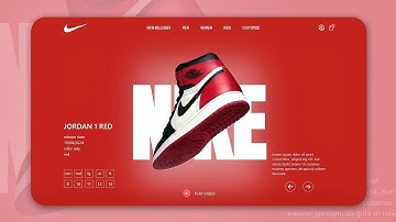 Animated Nike Website Hero page using ReactJS + Tailwind CSS + Framer-motion