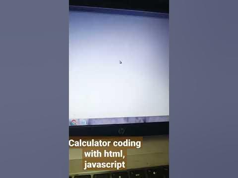 Calculator coding with html and javascript. - YouTube