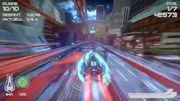 WIPEOUT™ OMEGA COLLECTION A+ class race on Unity Square