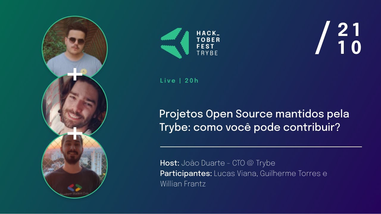 HACKTOBERFEST | DIA 02 | Projetos Open Source mantidos pela Trybe: como ...