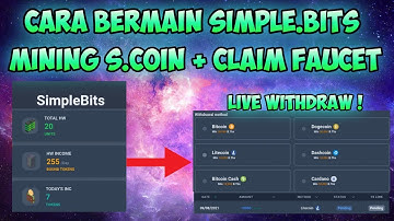 SIMPLEBITS.IO|TUTORIAL BERMAIN WEB MINING DAN FAUCET | LIVE WD 1$