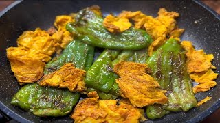 今日减脂菜单—虎皮青椒炒鸡蛋，也好吃，也简单，就是需要少煮点饭。。。