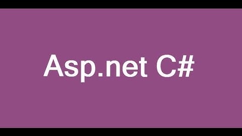ASP NET Tutorials with c# in Urdu Hindi Part 1 Introduction