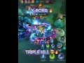 BEST X-BORG SHORTS - TRIPLE KILL!! MOMEN KOCAK! #mobilelegends #mlbb #xborg